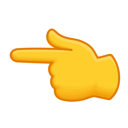 Backhand index pointing left emoji