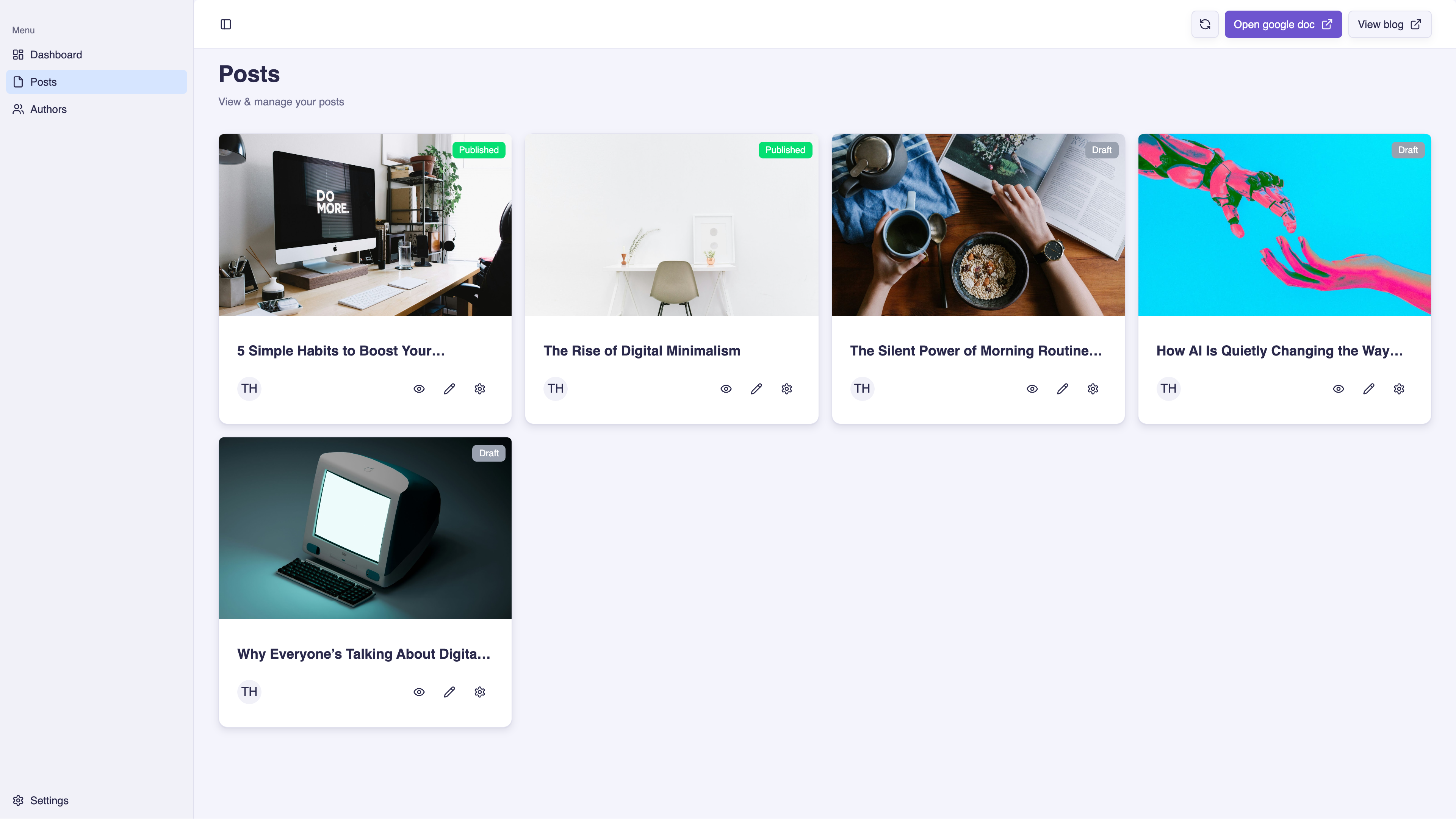 dashboard preview